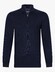 Cavallaro Napoli Uni Color Merino Half Zip Trui Donker Blauw