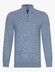 Cavallaro Napoli Uni Color Merino Half Zip Trui Grijsblauw