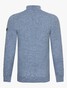 Cavallaro Napoli Uni Color Merino Half Zip Trui Grijsblauw