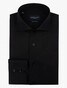 Cavallaro Napoli Uni Widespread Two-Ply Doppio Ritorto Cotton Overhemd Zwart