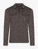 Cavallaro Napoli Zaverio Ton-sur-Ton Zip Closure Overshirt Donker Bruin Melange