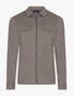 Cavallaro Napoli Zaverio Ton-sur-Ton Zip Closure Overshirt Taupe Melange