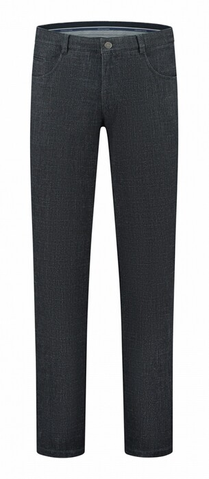 Com4 Checkered Modern Chino Collection Broek Dark Blue