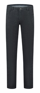 Com4 Checkered Modern Chino Collection Pants Dark Blue