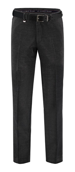 Com4 Flat-Front Woolcord Corduroy Broek Grijs