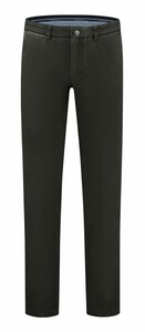 Com4 Micro Pattern Modern Chino Pants Dark Green