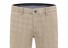 Com4 Modern Chino Check Broek Donker Beige