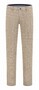 Com4 Modern Chino Check Broek Donker Beige