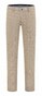 Com4 Modern Chino Check Broek Donker Beige