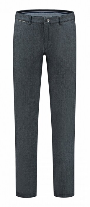 Com4 Modern Chino Collection Fine Mini Pattern Broek Navy