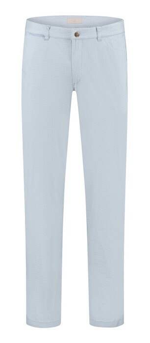 Com4 Modern Chino Collection Fine Structure Broek Licht Blauw