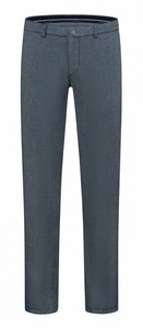 Com4 Modern Chino Collection Micro Structure Fine Texture Broek Navy