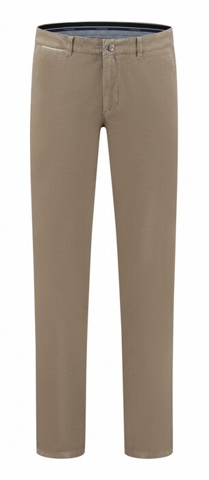 Com4 Modern Chino Cotton Micro Texture Rib Corduroy Broek Beige