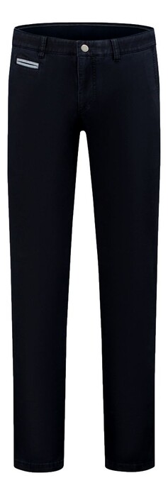 Com4 Modern Chino Cotton Perma Broek Perma Blue