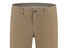 Com4 Modern Chino Micro Pattern Near Faux-Uni Subtle Cotton Stretch Broek Donker Beige