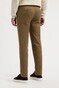 Com4 Modern Chino Micro Pattern Near Faux-Uni Subtle Cotton Stretch Broek Donker Beige