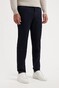 Com4 Modern Chino Micro Pattern Near Faux-Uni Subtle Cotton Stretch Broek Navy