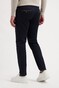 Com4 Modern Chino Micro Pattern Near Faux-Uni Subtle Cotton Stretch Broek Navy