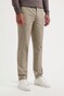 Com4 Modern Chino Mini Herringbone Pattern Flat-Front Broek Beige