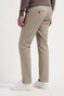 Com4 Modern Chino Mini Herringbone Pattern Flat-Front Broek Beige