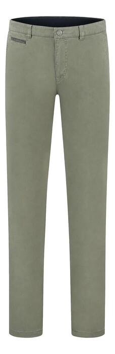Com4 Modern Chino Uni Cotton Broek Groen