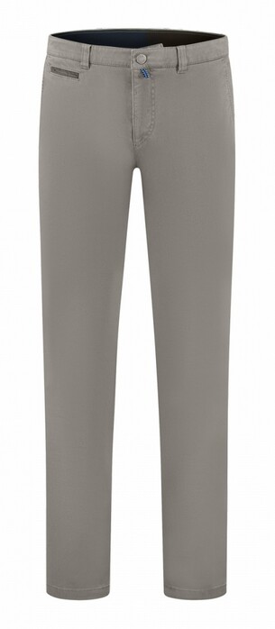 Com4 Modern Chino Uni Cotton Broek Steengrijs