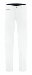 Com4 Modern Chino Uni Cotton Broek Wit