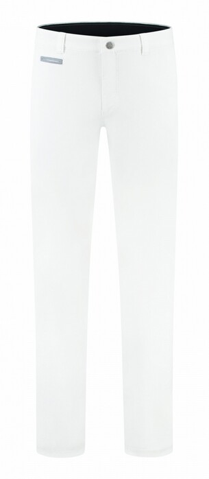 Com4 Modern Chino Uni Cotton Broek Wit