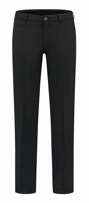 Com4 Modern Chino Uni Wool Blend Broek Zwart