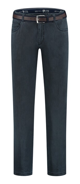 Com4 Swing Front Cotton Broek Navy