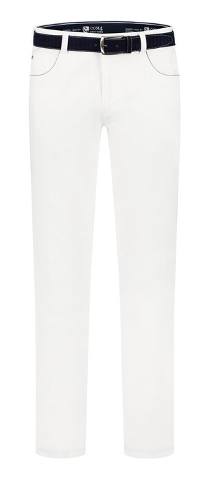 Com4 Swing Front Cotton Broek Wit