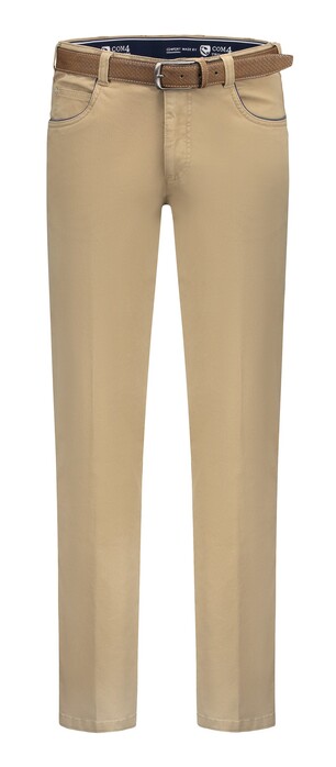 Com4 Swing Front Cotton Broek Zand