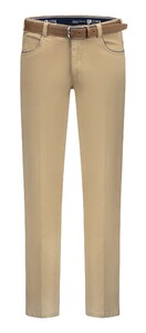 Com4 Swing Front Cotton Pants Sand
