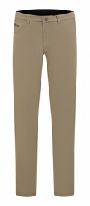 Com4 Swing Front Cotton Trousers Broek Beige