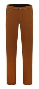 Com4 Swing Front Cotton Trousers Broek Oker