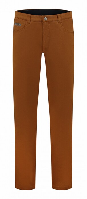 Com4 Swing Front Cotton Trousers Broek Oker