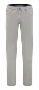 Com4 Swing Front Cotton Trousers Fine Structure Pattern Pants Light Beige