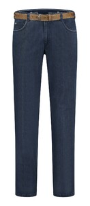 Com4 Swing Front Fine Contrast Pants Indigo