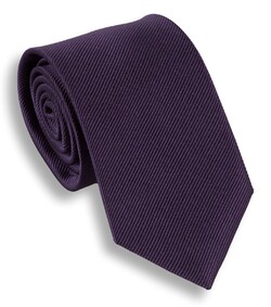 Daspartout Deep Plum Textured Silk Stropdas Donker Paars