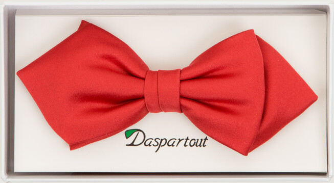 Daspartout Diamond Point Bowtie Strikje Fel Rood