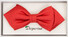 Daspartout Diamond Point Bowtie Strikje Fel Rood