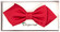 Daspartout Diamond Point Bowtie Strikje Midden Rood