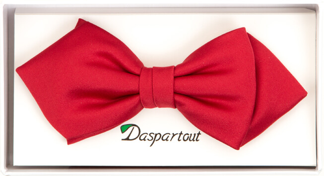 Daspartout Diamond Point Bowtie Strikje Midden Rood