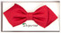 Daspartout Diamond Point Bowtie Strikje Midden Rood