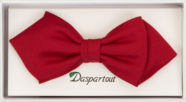 Daspartout Diamond Point Bowtie Strikje Rood