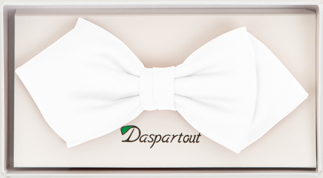 Daspartout Diamond Point Bowtie Strikje Wit