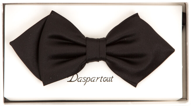 Daspartout Diamond Point Bowtie Strikje Zwart
