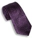 Daspartout Violet Paisley Stropdas Paars