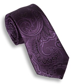 Daspartout Violet Paisley Tie Purple