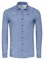 Desoto Abstract Mini Metric Casual Kent Collar Overhemd Blauw-Wit